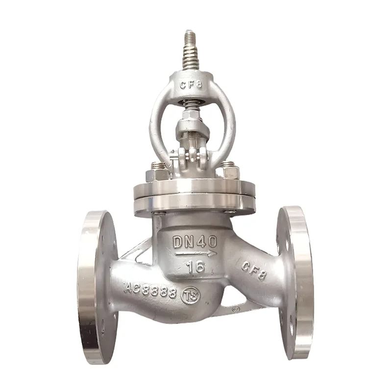 Van cầu mặt bích bằng thép không gỉ 304